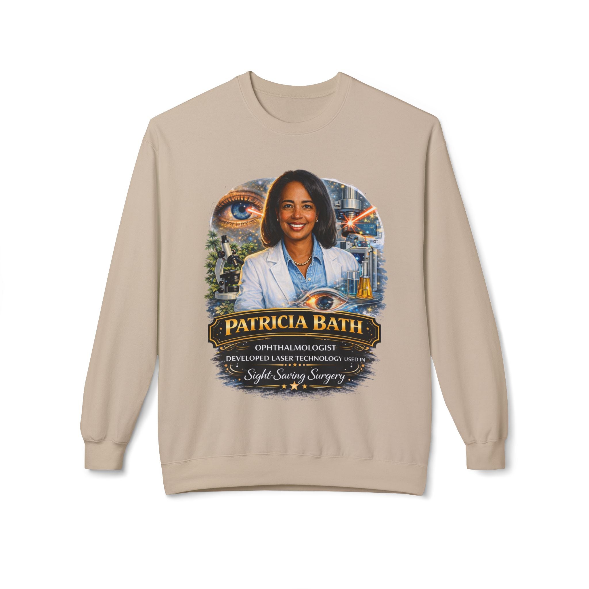 Patricia Bath Ophthalmologist Tribute Crewneck Sweatshirt