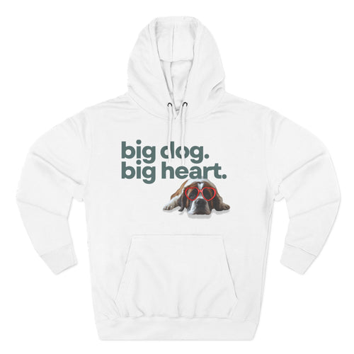 Big Dog, Big Heart-St. Bernard Valentine's Hoodie