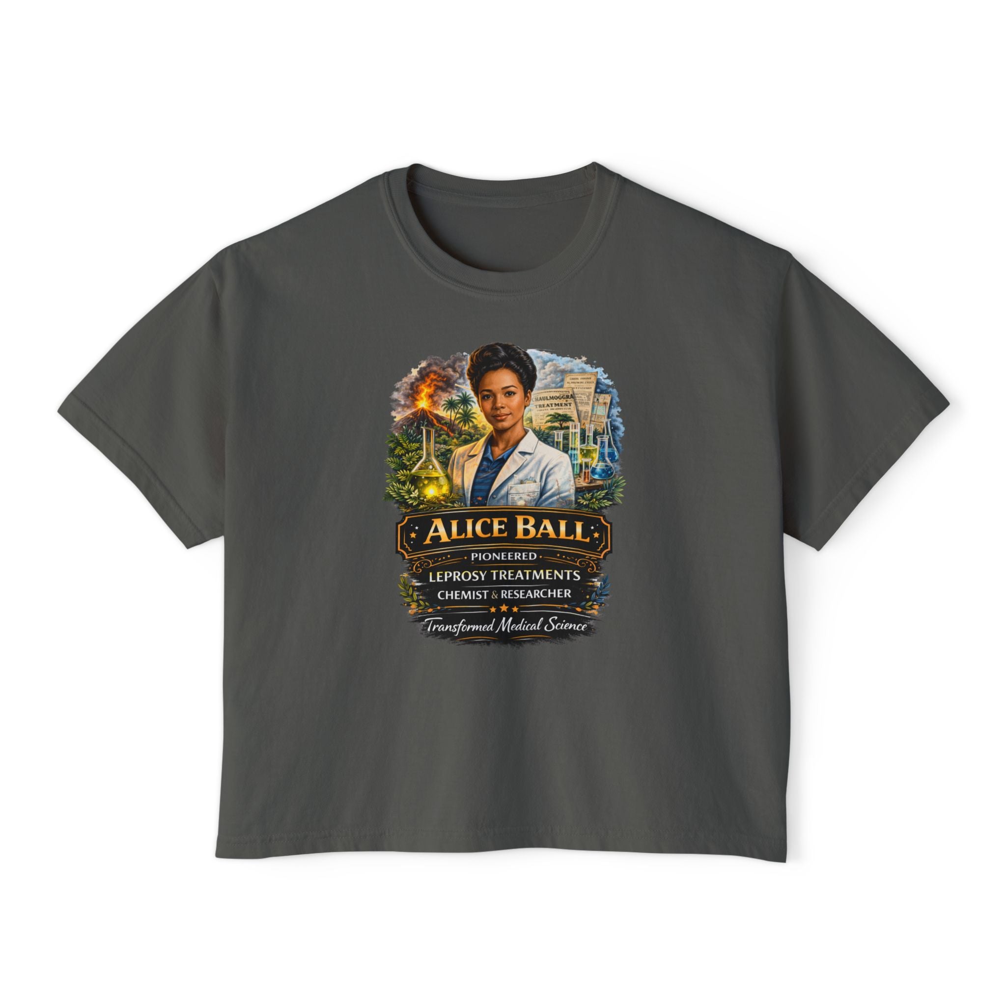 Alice Ball Chemist Tribute Women's Boxy Graphic Tee