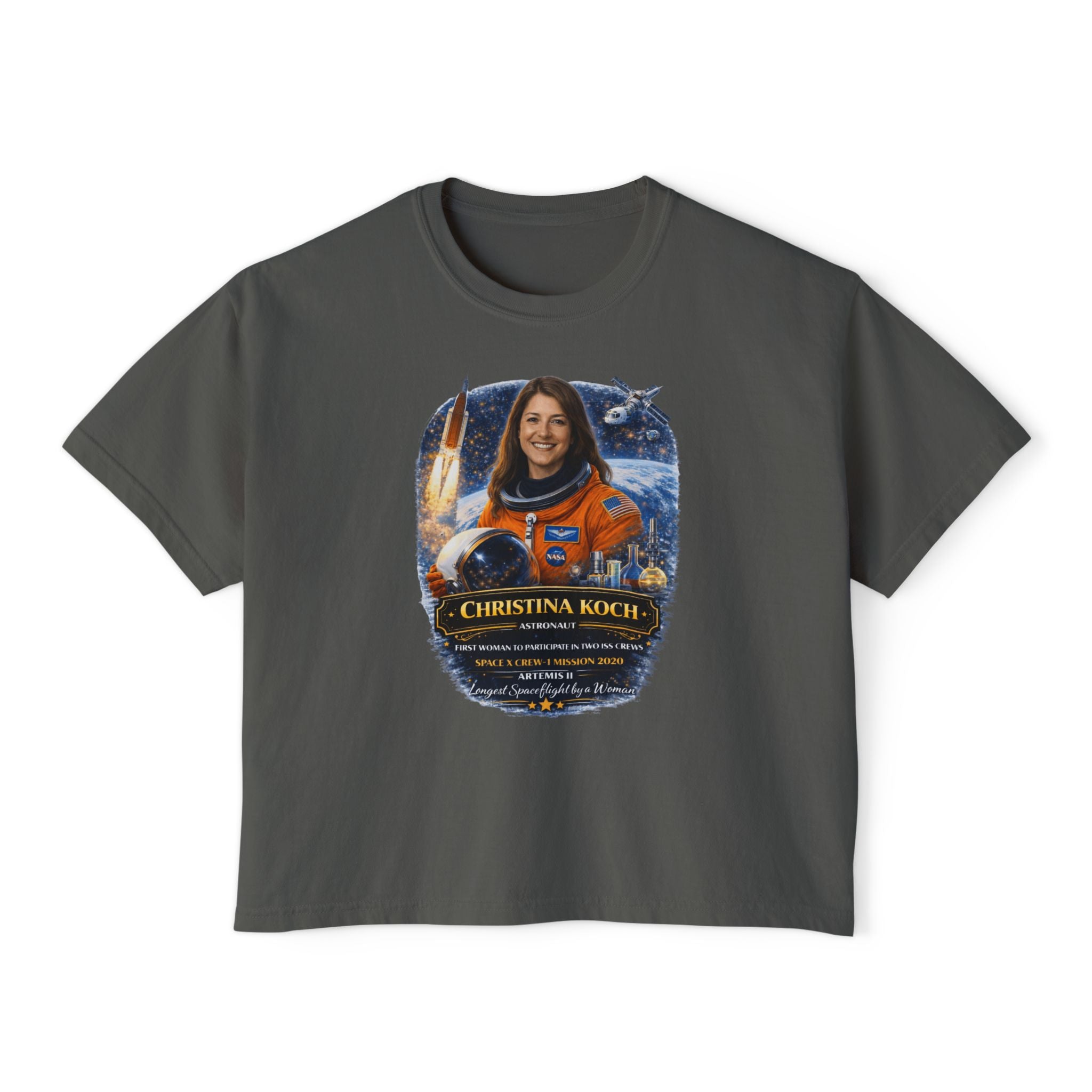 Christina Koch Tribute Women's Boxy Graphic Tee