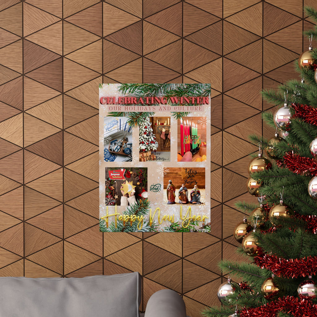 Celebrating Winter Holiday Inclusive Poster — 'Matte Vertical Print