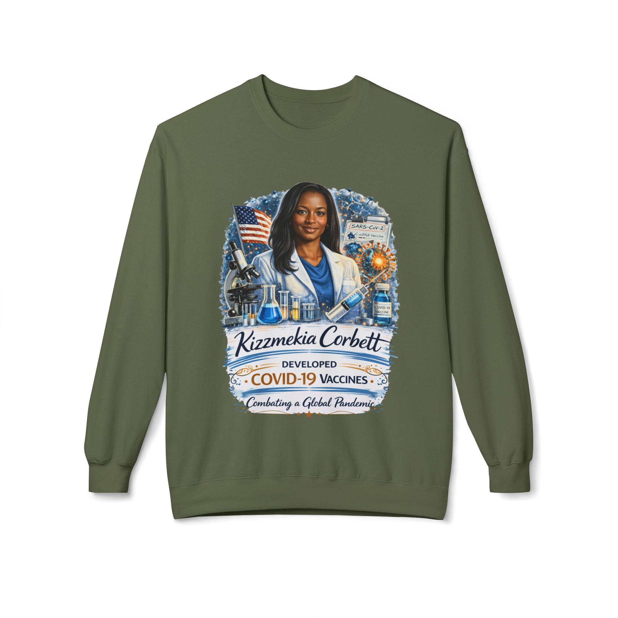Kizzmekia Corbett Immunologist Tribute Crewneck Sweatshirt