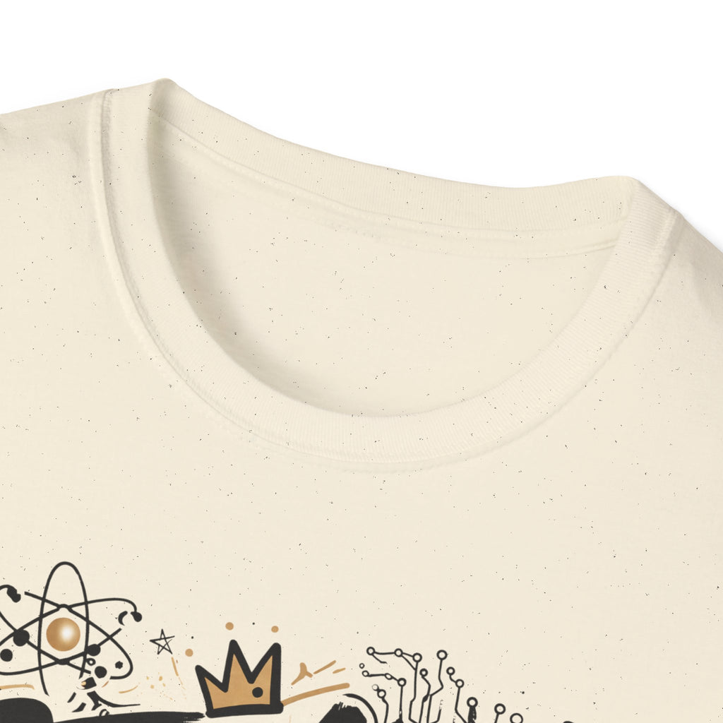 Adult STEMinist Graffiti T-Shirt — Feminist Science Design for Women in STEM