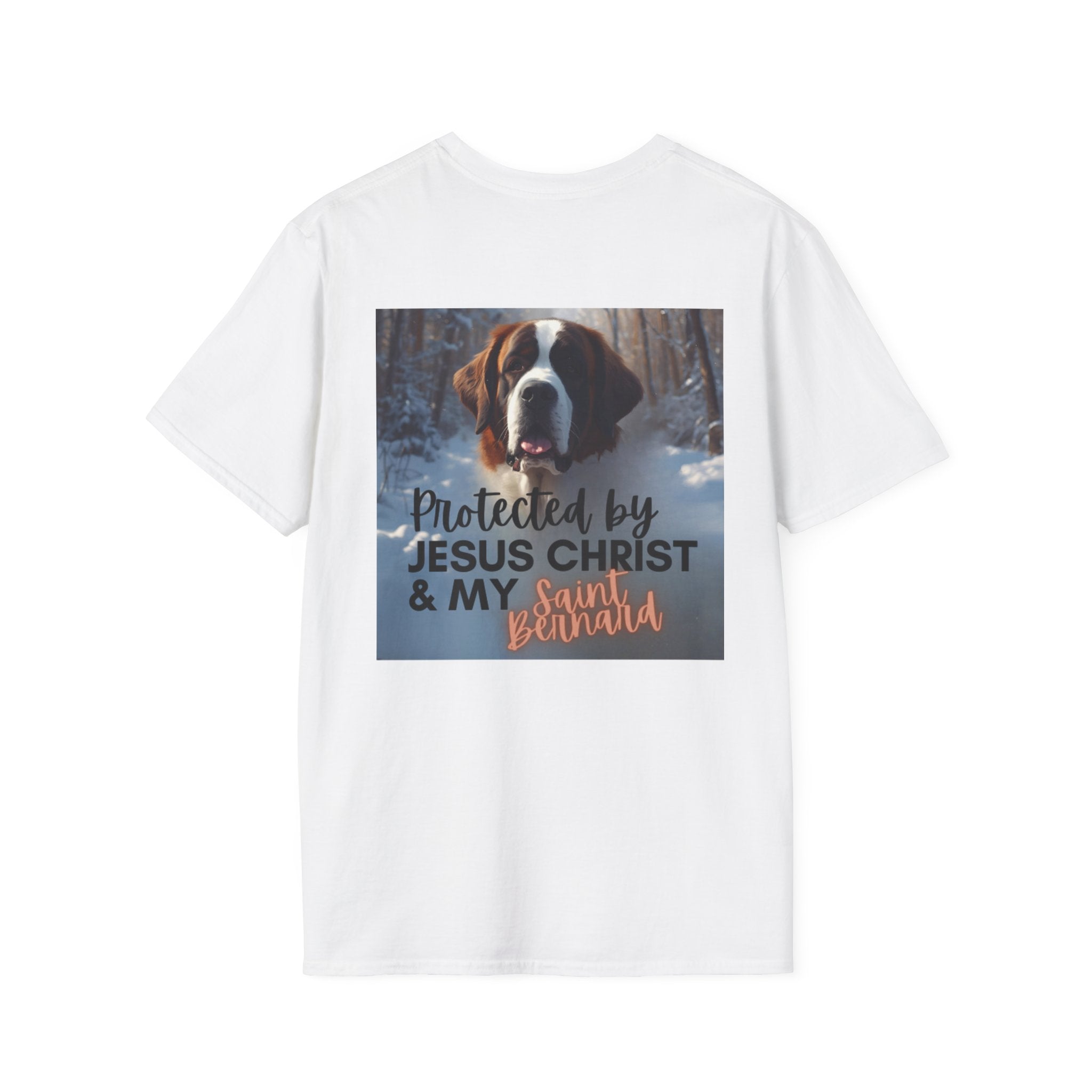 Protected by Jesus Christ & My Saint Bernard T-Shirt
