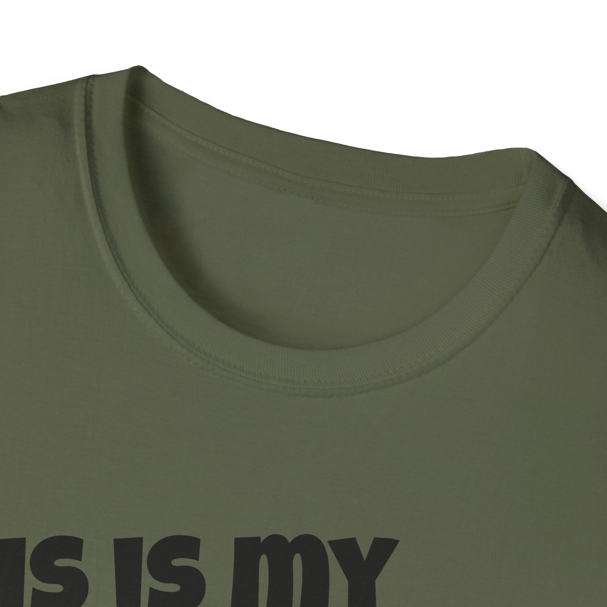 Saint Bernard This Is My Happy Face T-Shirt | Dog Dad Tee