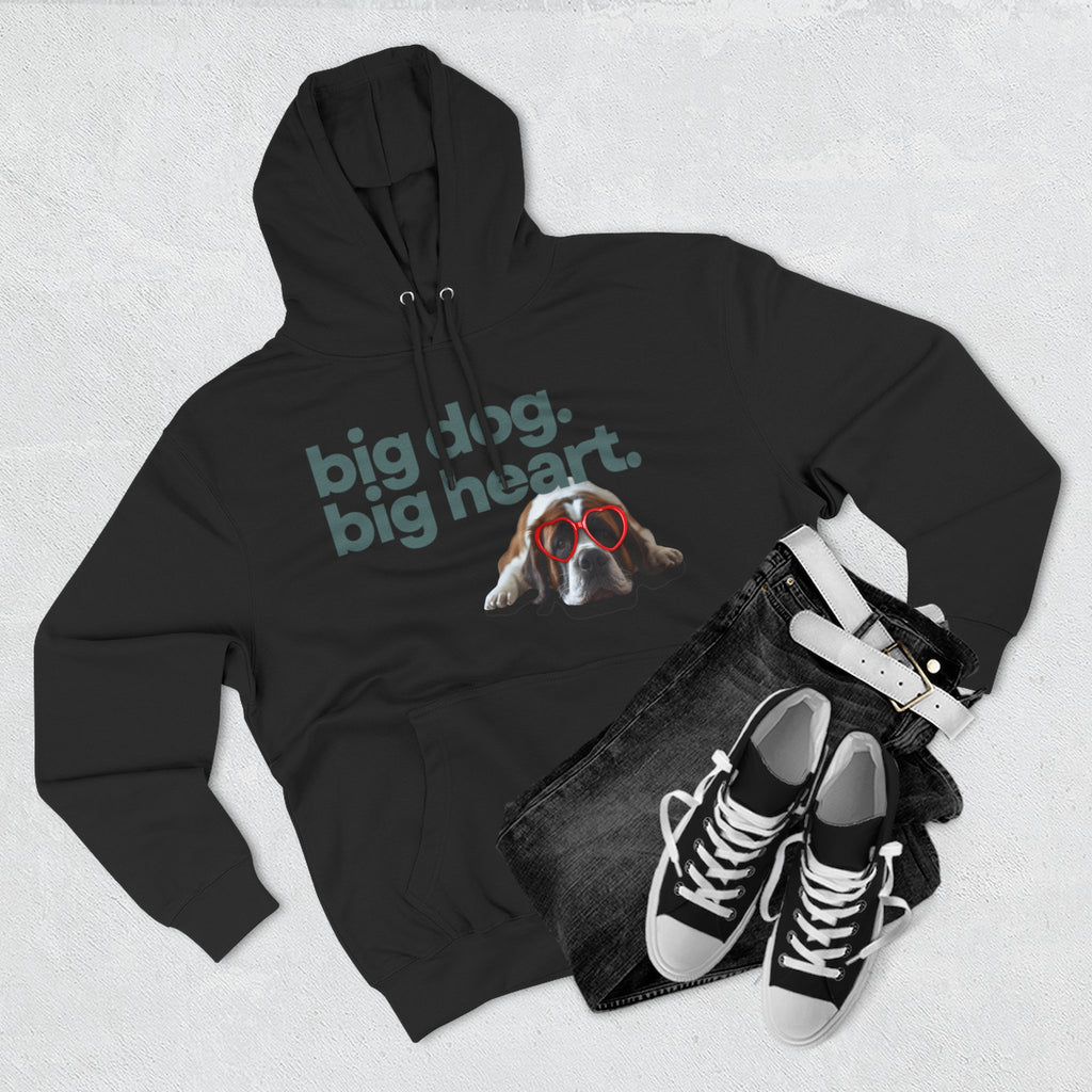 Big Dog, Big Heart-St. Bernard Valentine's Hoodie