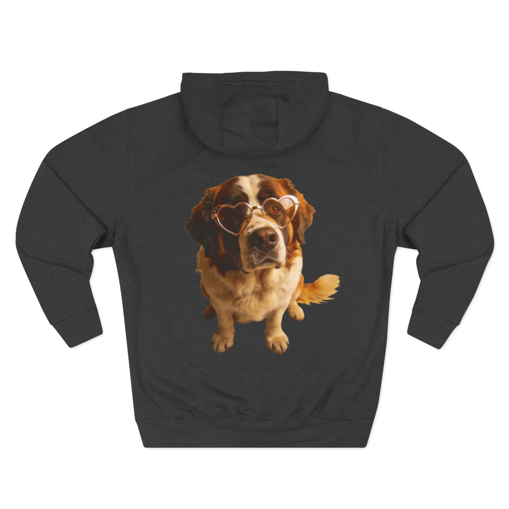 Big Dog, Big Heart-St. Bernard Valentine's Hoodie