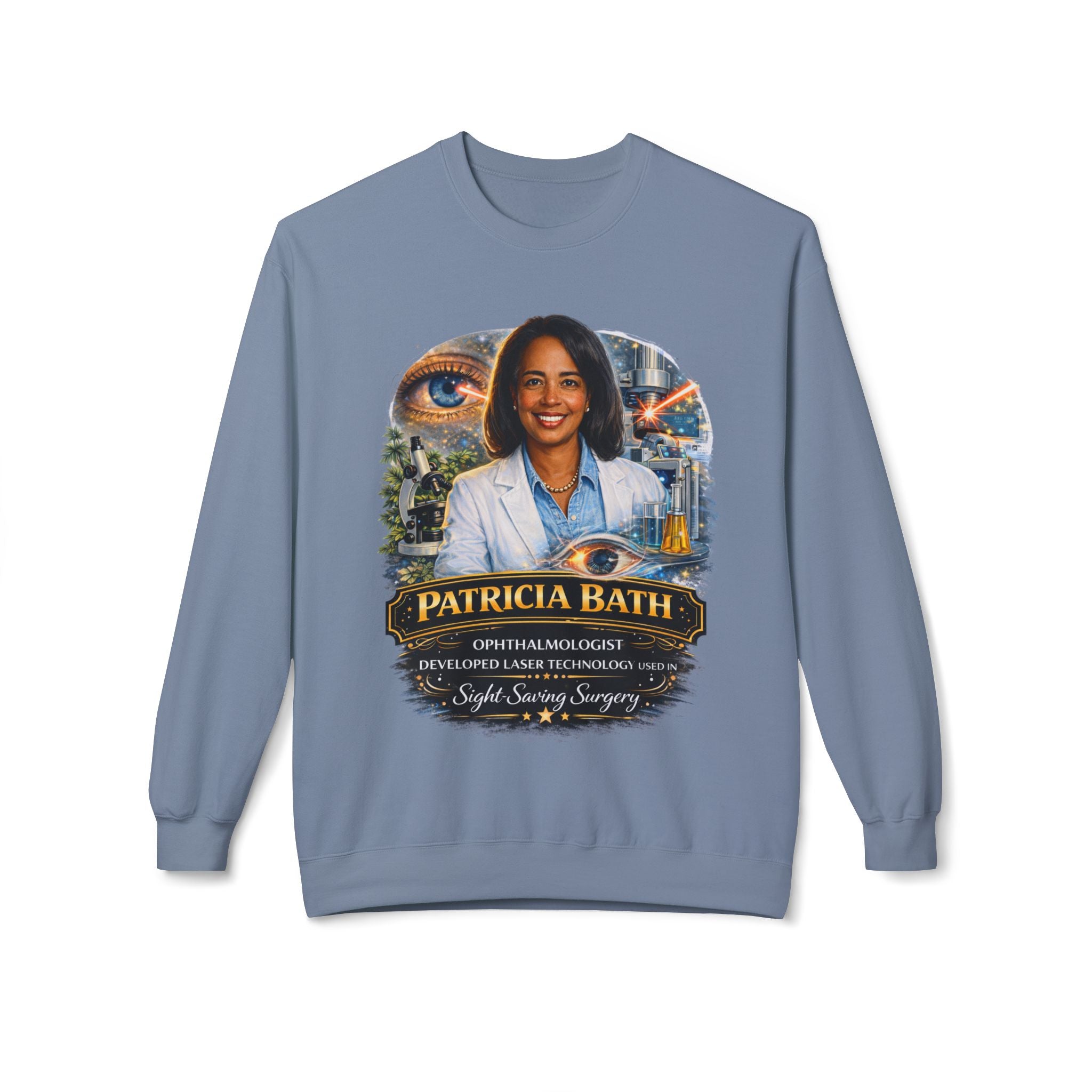 Patricia Bath Ophthalmologist Tribute Crewneck Sweatshirt