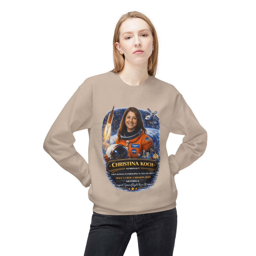 Christina Koch Astronaut Sweatshirt Scientist Tribute Pullover