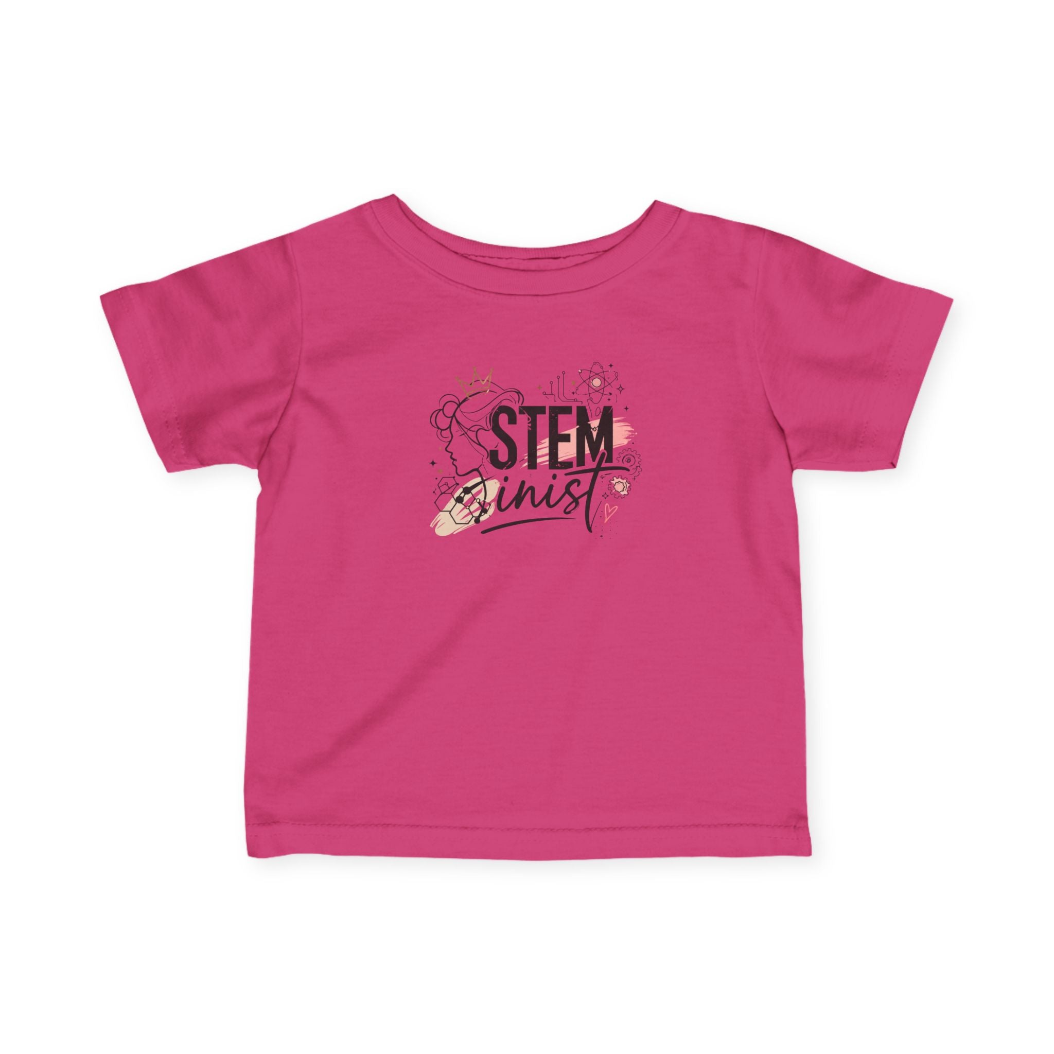 Infant Tee - 'STEMinist' Cute Science Baby Shirt, STEM Advocate Newborn Gift