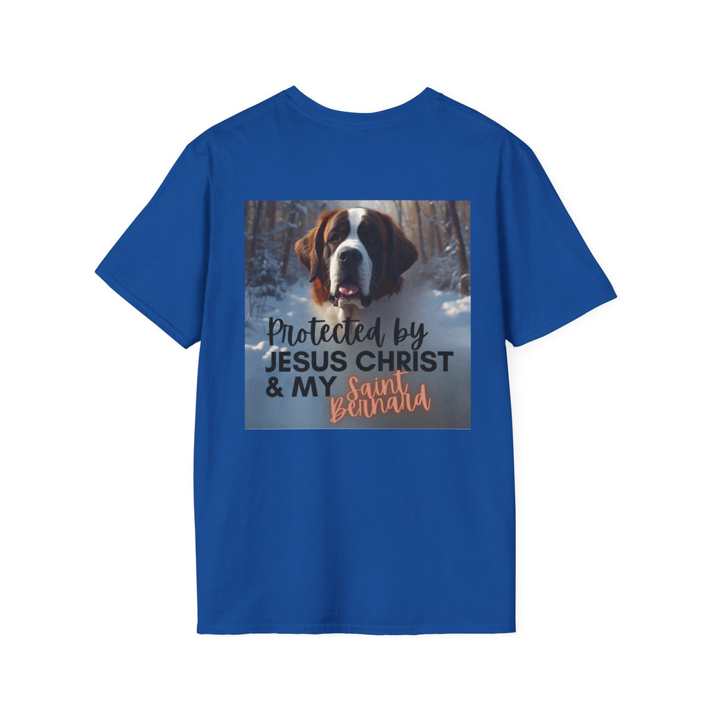 Protected by Jesus Christ & My Saint Bernard T-Shirt