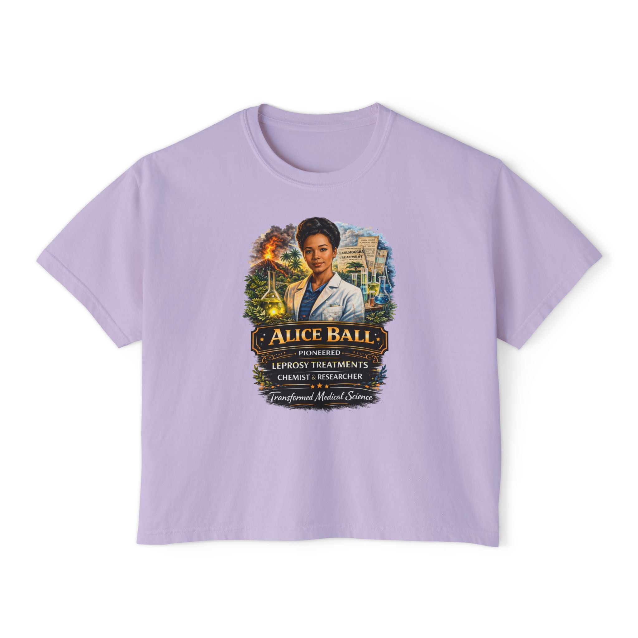 Alice Ball Chemist Tribute Women's Boxy Graphic Tee