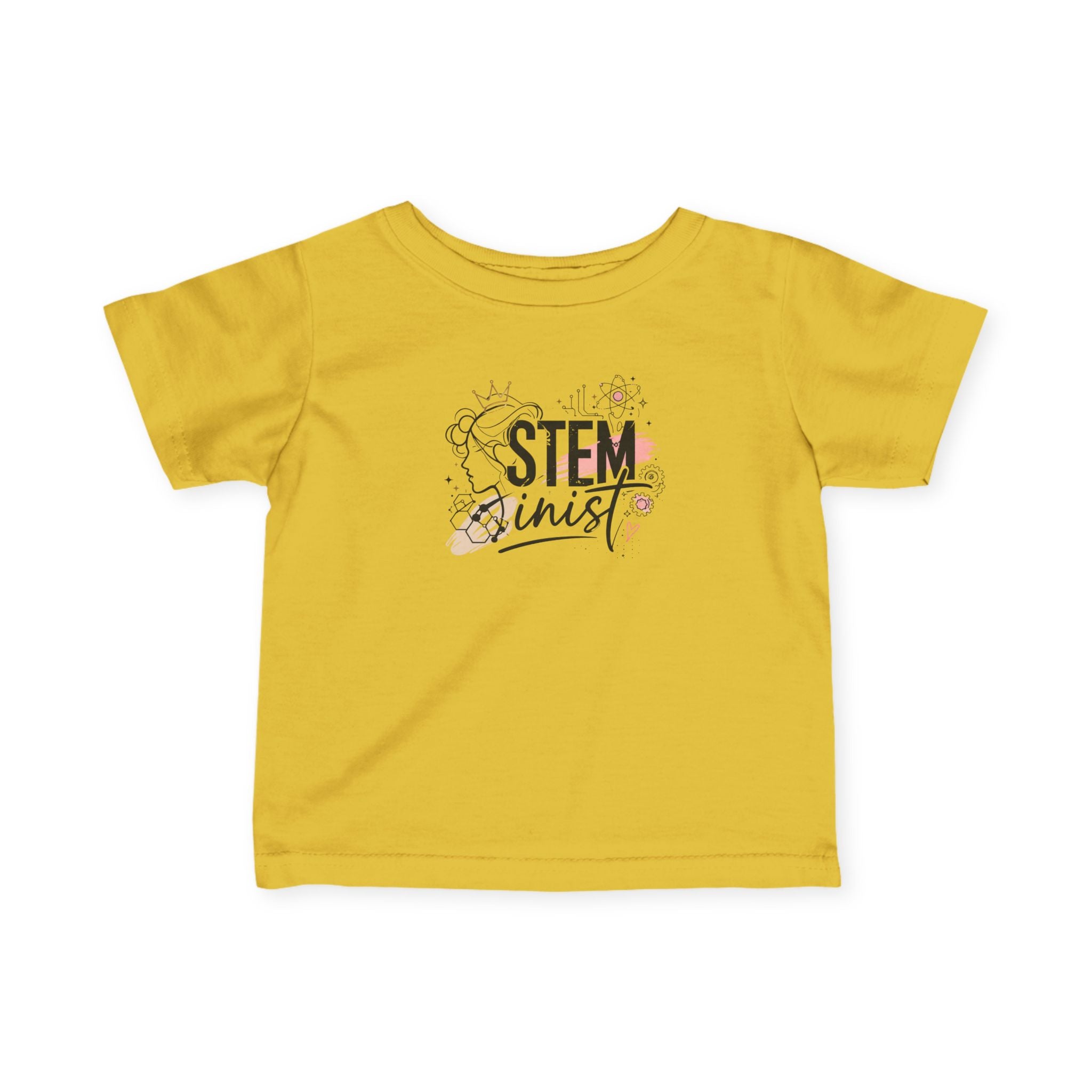 Infant Tee - 'STEMinist' Cute Science Baby Shirt, STEM Advocate Newborn Gift
