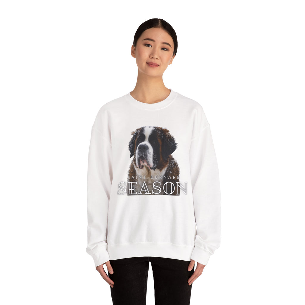 Saint Bernard Season Sweatshirt – Cute Dog Lover Crewneck