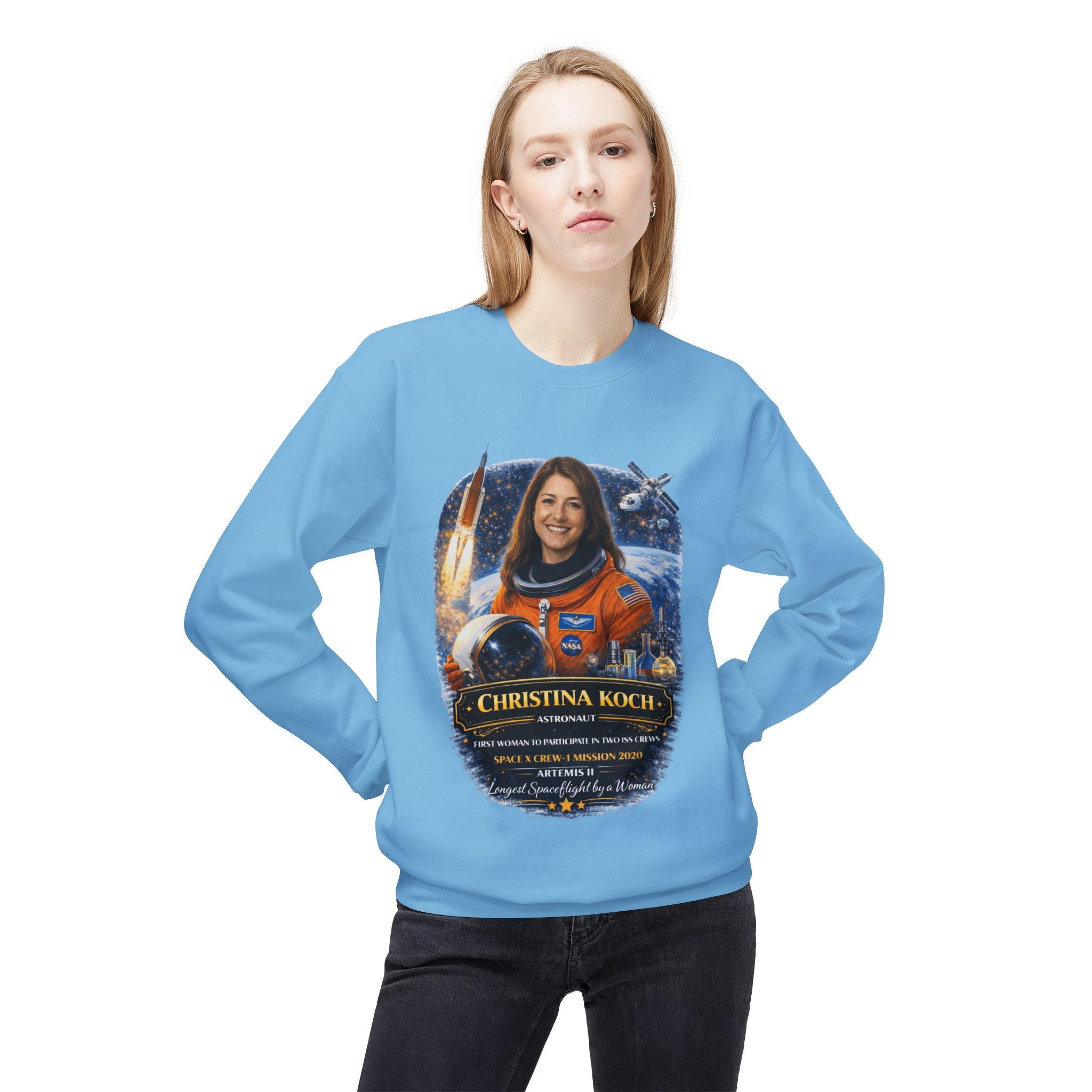 Christina Koch Astronaut Sweatshirt Scientist Tribute Pullover