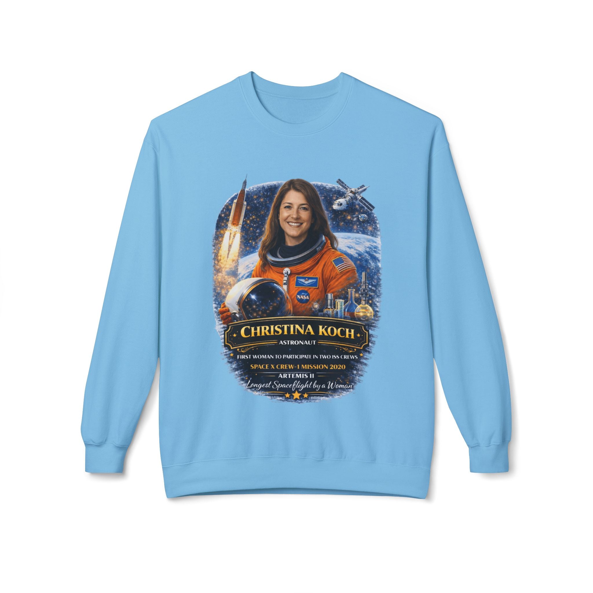 Christina Koch Astronaut Sweatshirt Scientist Tribute Pullover