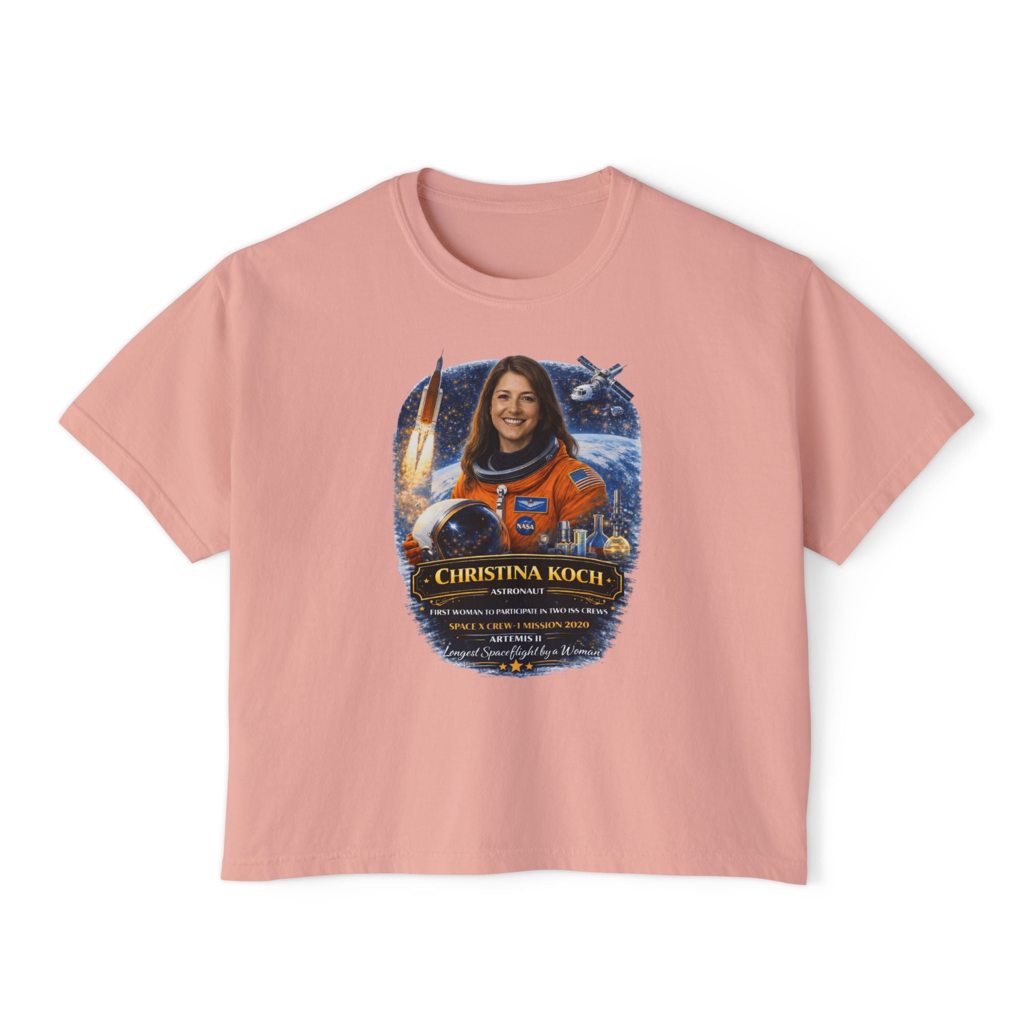 Christina Koch Tribute Women's Boxy Graphic Tee