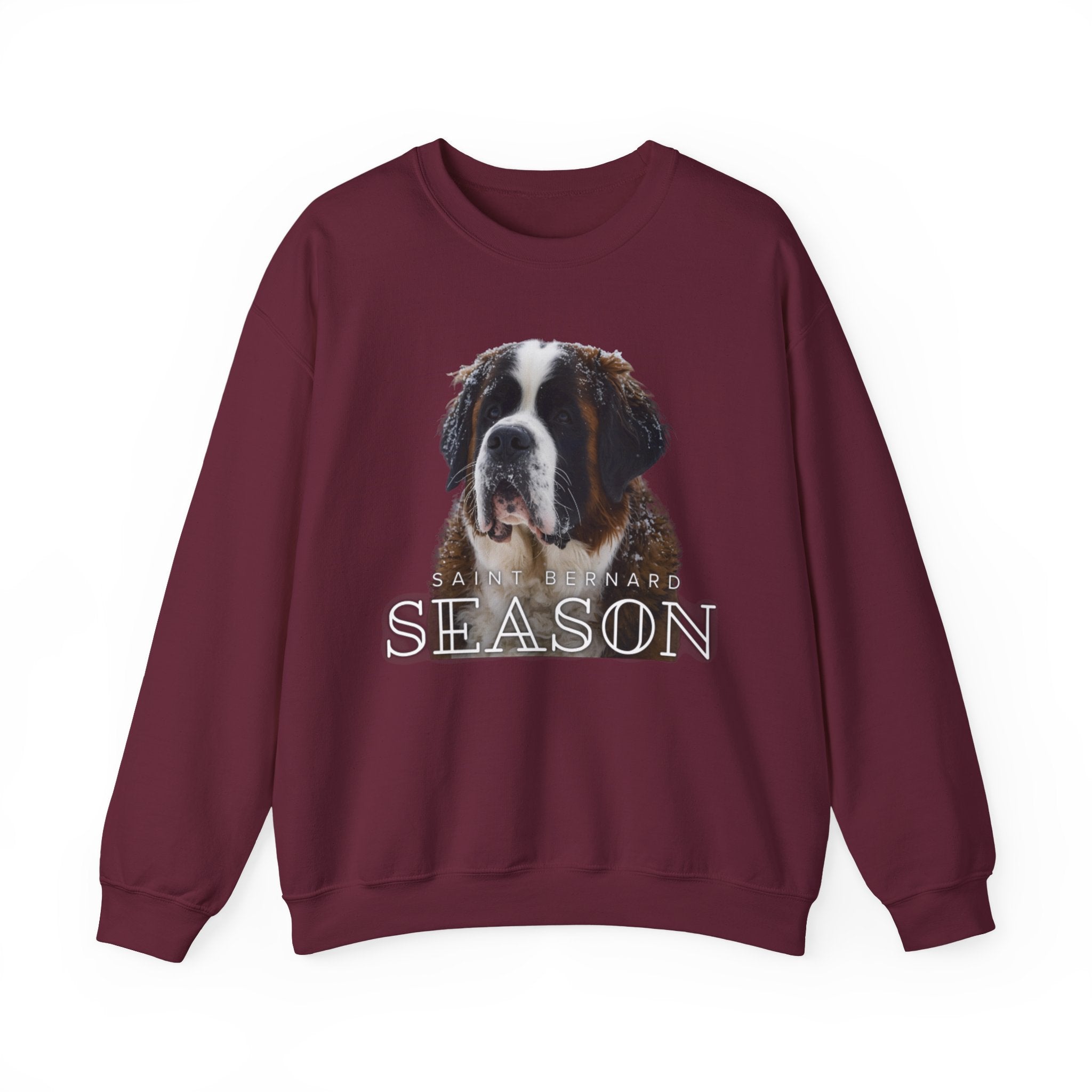Saint Bernard Season Sweatshirt – Cute Dog Lover Crewneck