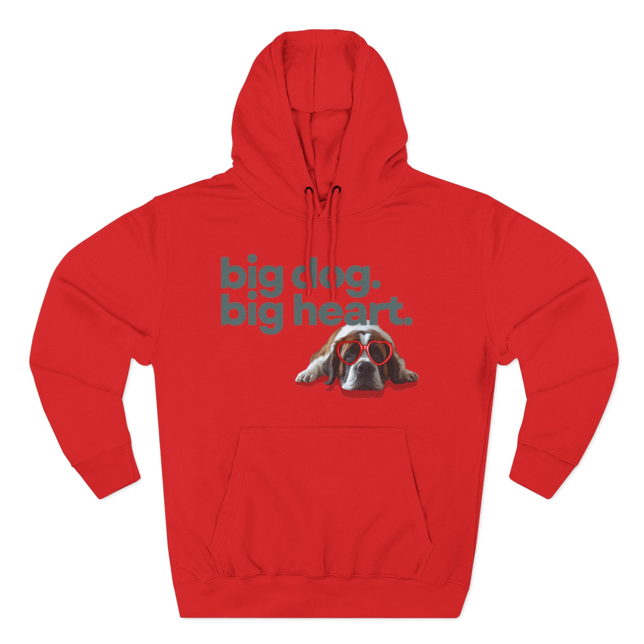 Big Dog, Big Heart-St. Bernard Valentine's Hoodie