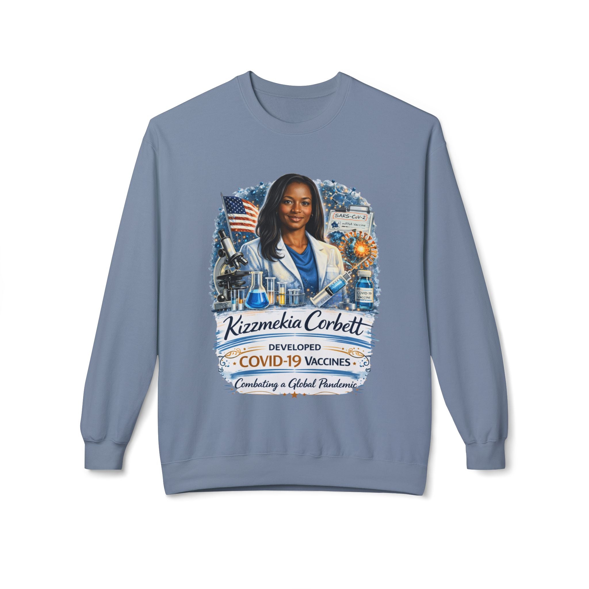 Kizzmekia Corbett Immunologist Tribute Crewneck Sweatshirt