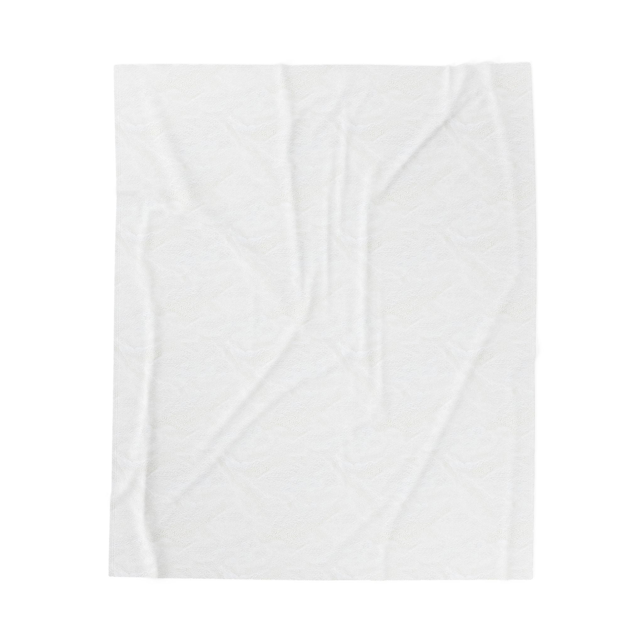 Saint Bernard Paw Print Velveteen Plush Blanket — Cozy Holiday Dog Throw
