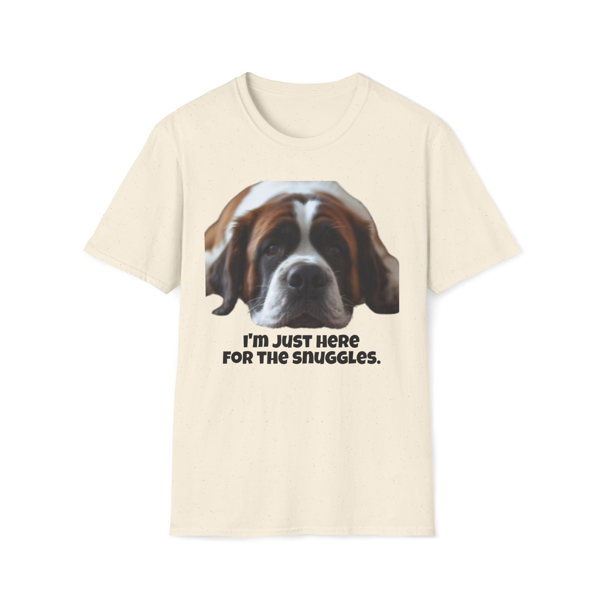 Saint Bernard Here for the Snuggles T-Shirt | Dog Parent Tee