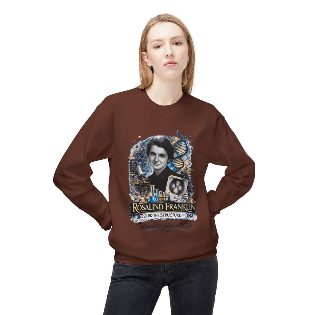 Rosalind Franklin Chemist Crewneck Sweatshirt Scientist Tribute Pullover