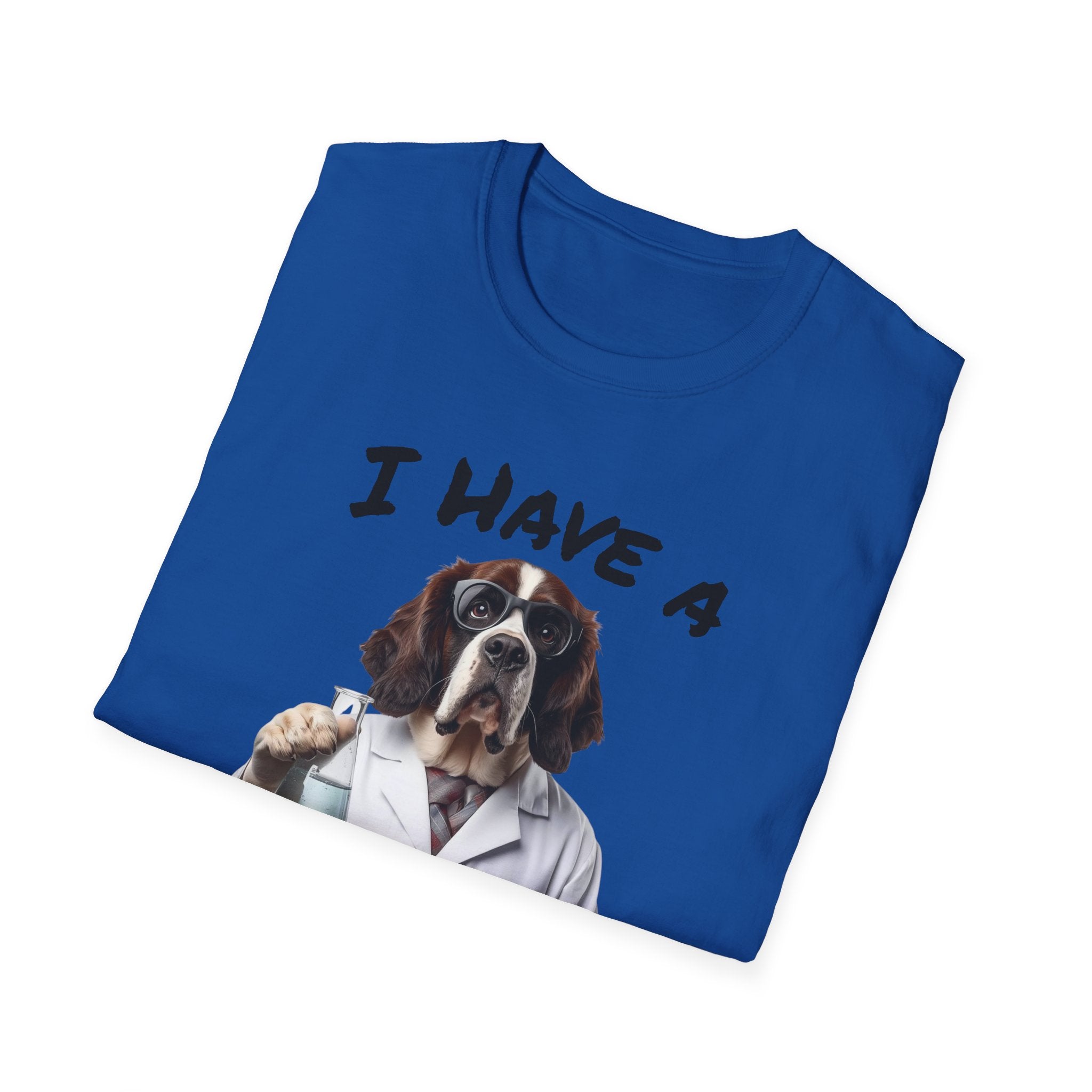 Dog Scientist "I Have a Hypawthesis" T-Shirt-St. Bernard