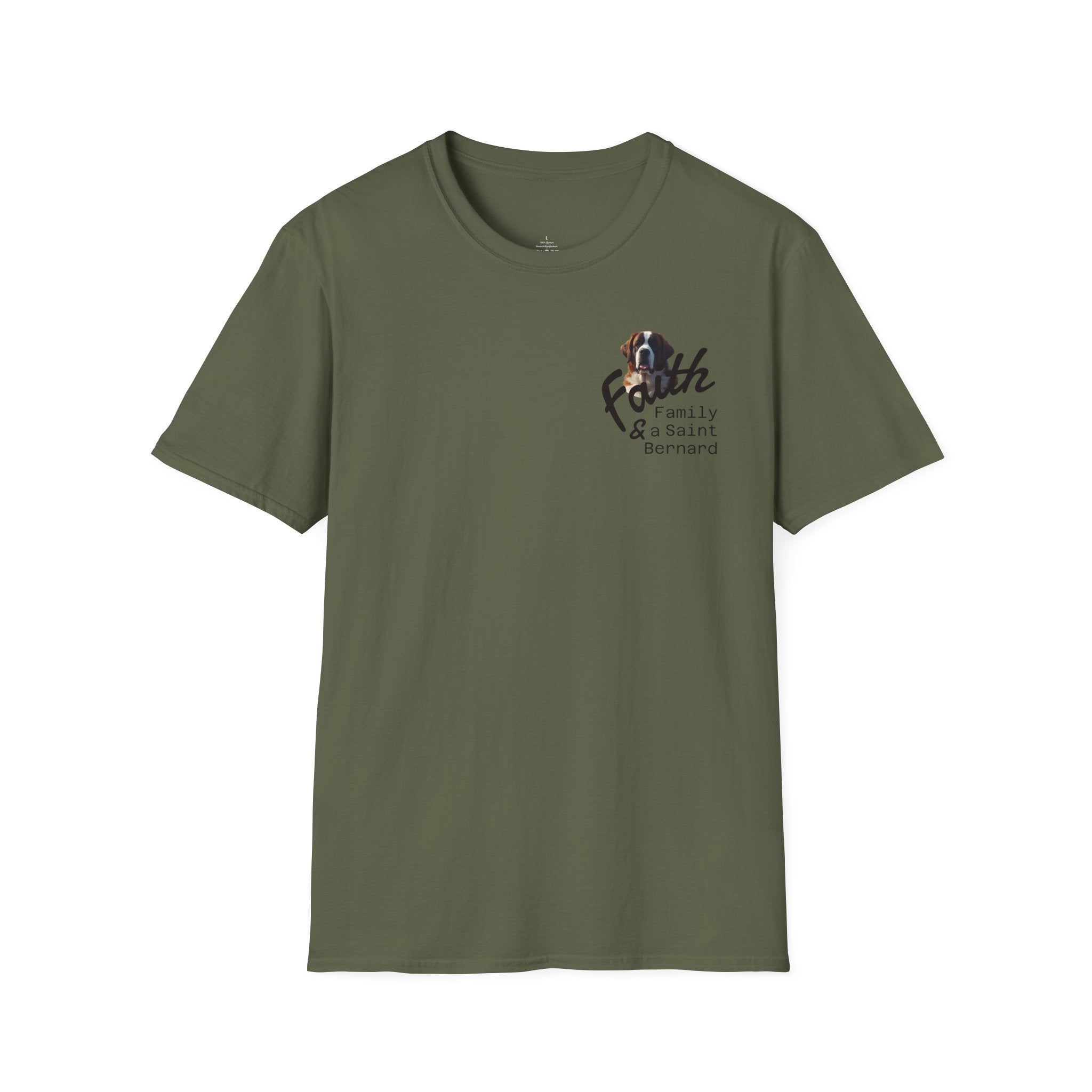 Faith Family and A Saint Bernard T-Shirt | Dog Necessities Life