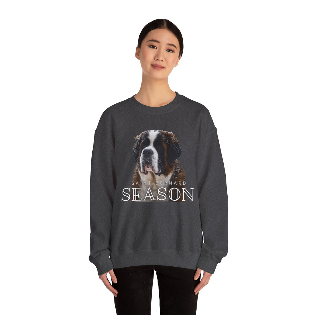 Saint Bernard Season Sweatshirt – Cute Dog Lover Crewneck