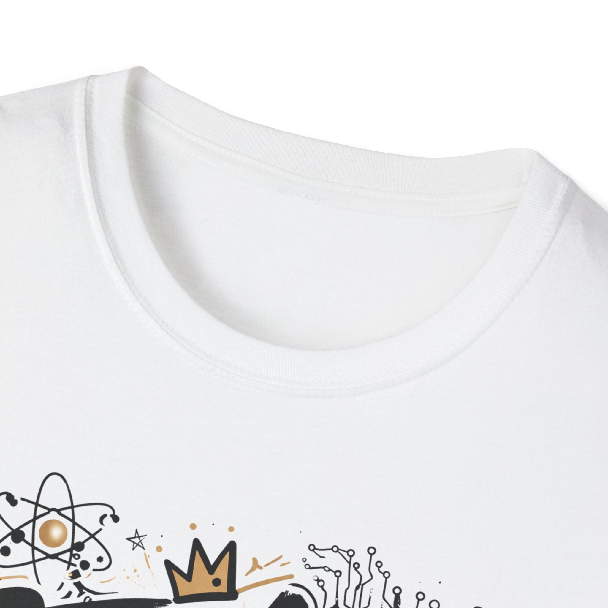 Adult STEMinist Graffiti T-Shirt — Feminist Science Design for Women in STEM