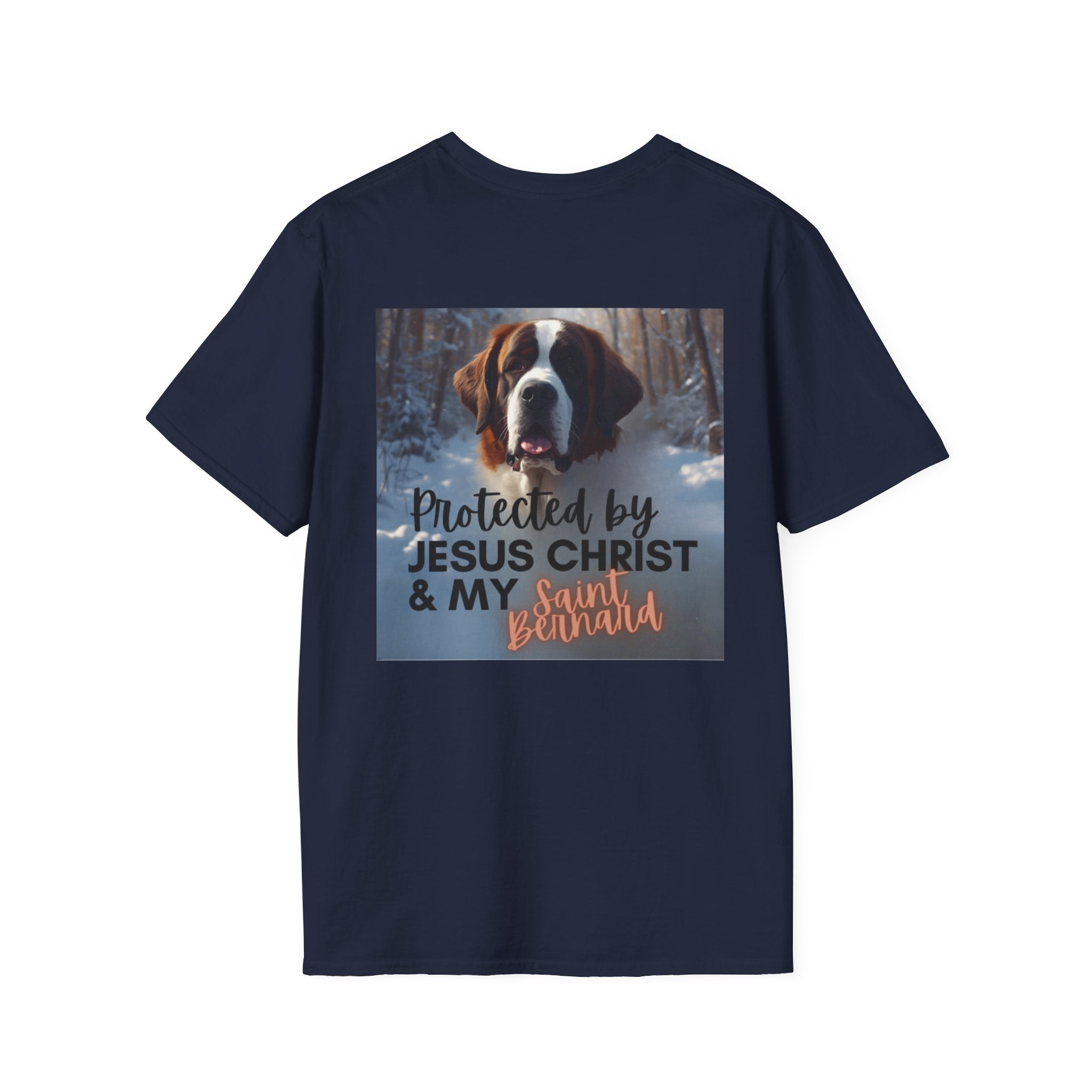 Protected by Jesus Christ & My Saint Bernard T-Shirt