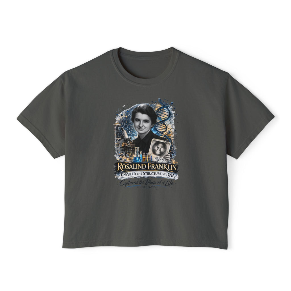 Rosalind Franklin Physical Chemist Tribute Boxy Graphic Tee
