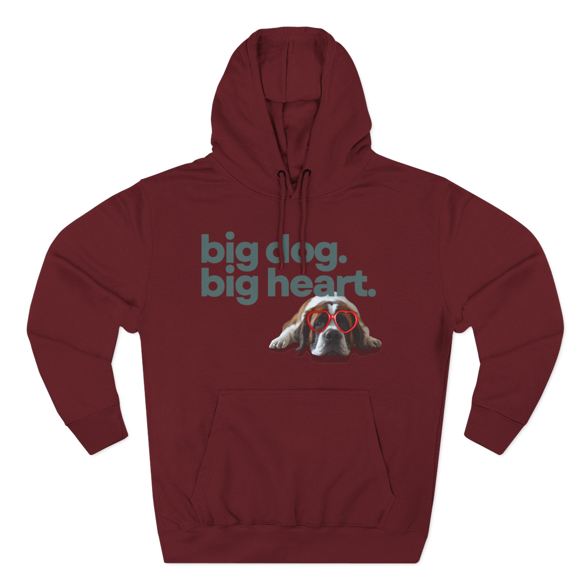 Big Dog, Big Heart-St. Bernard Valentine's Hoodie