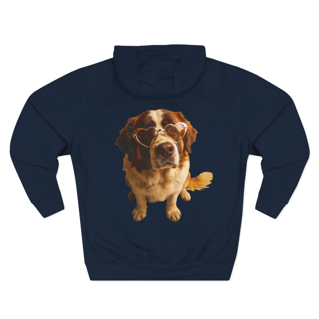 Big Dog, Big Heart-St. Bernard Valentine's Hoodie