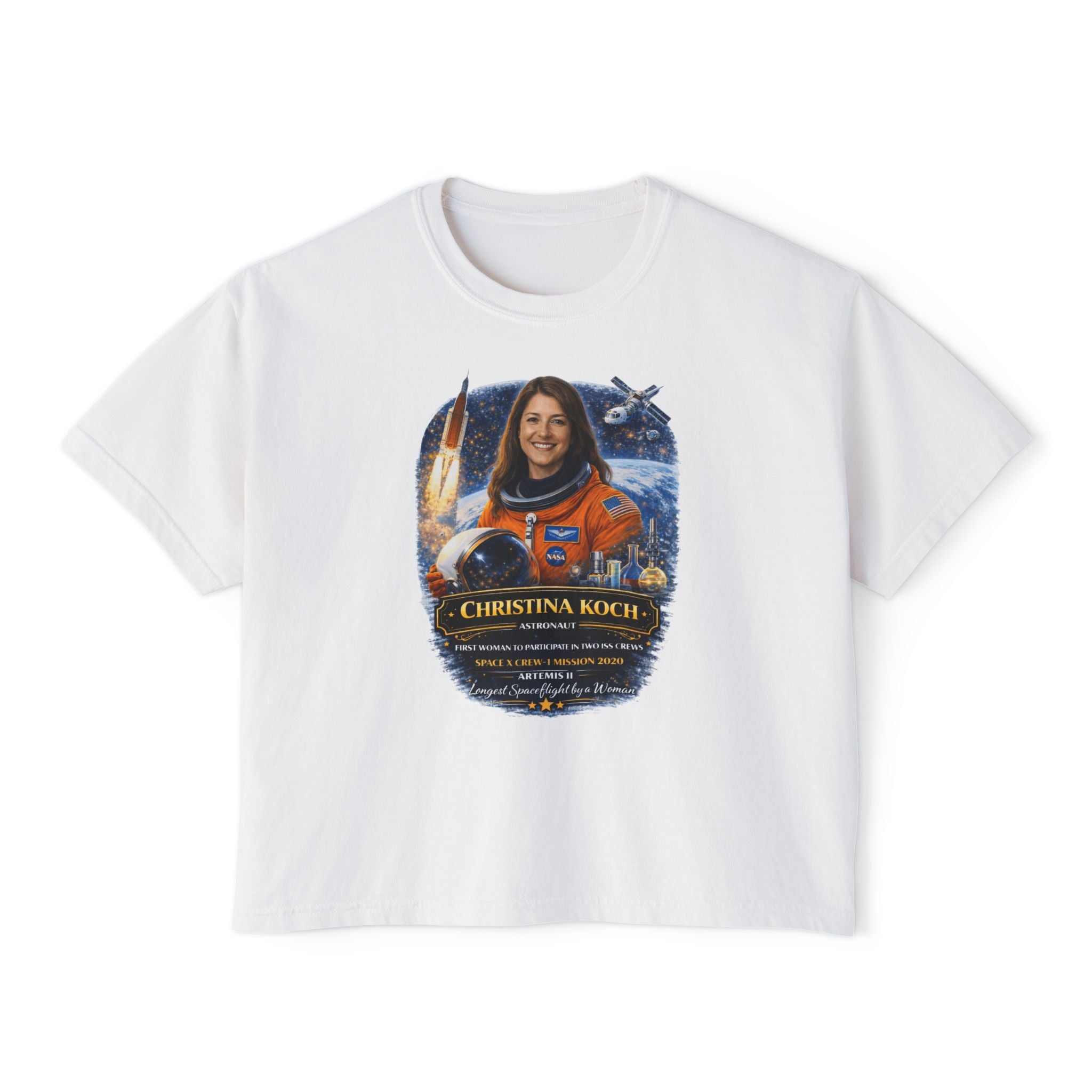 Christina Koch Tribute Women's Boxy Graphic Tee