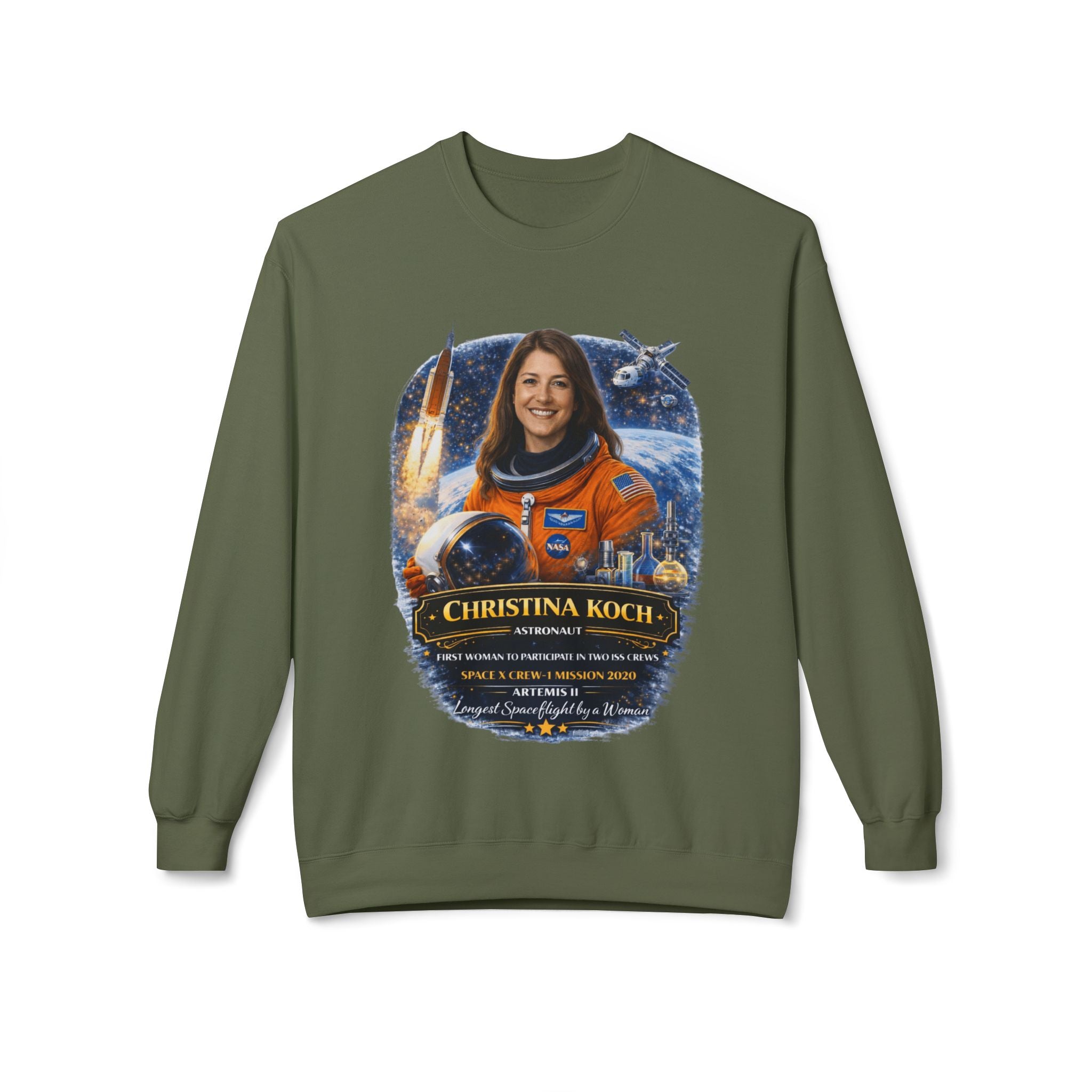 Christina Koch Astronaut Sweatshirt Scientist Tribute Pullover