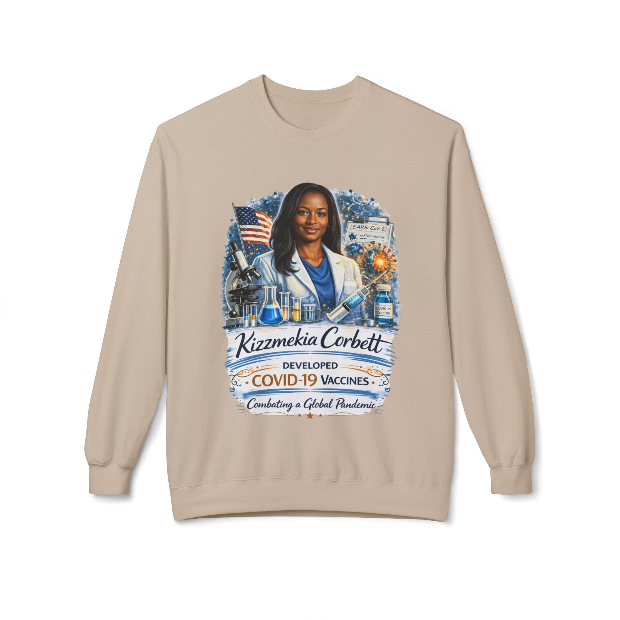 Kizzmekia Corbett Immunologist Tribute Crewneck Sweatshirt
