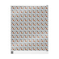 Wrapping Paper Roll — Festive Saint Bernard Pattern Holiday Gift Wrap