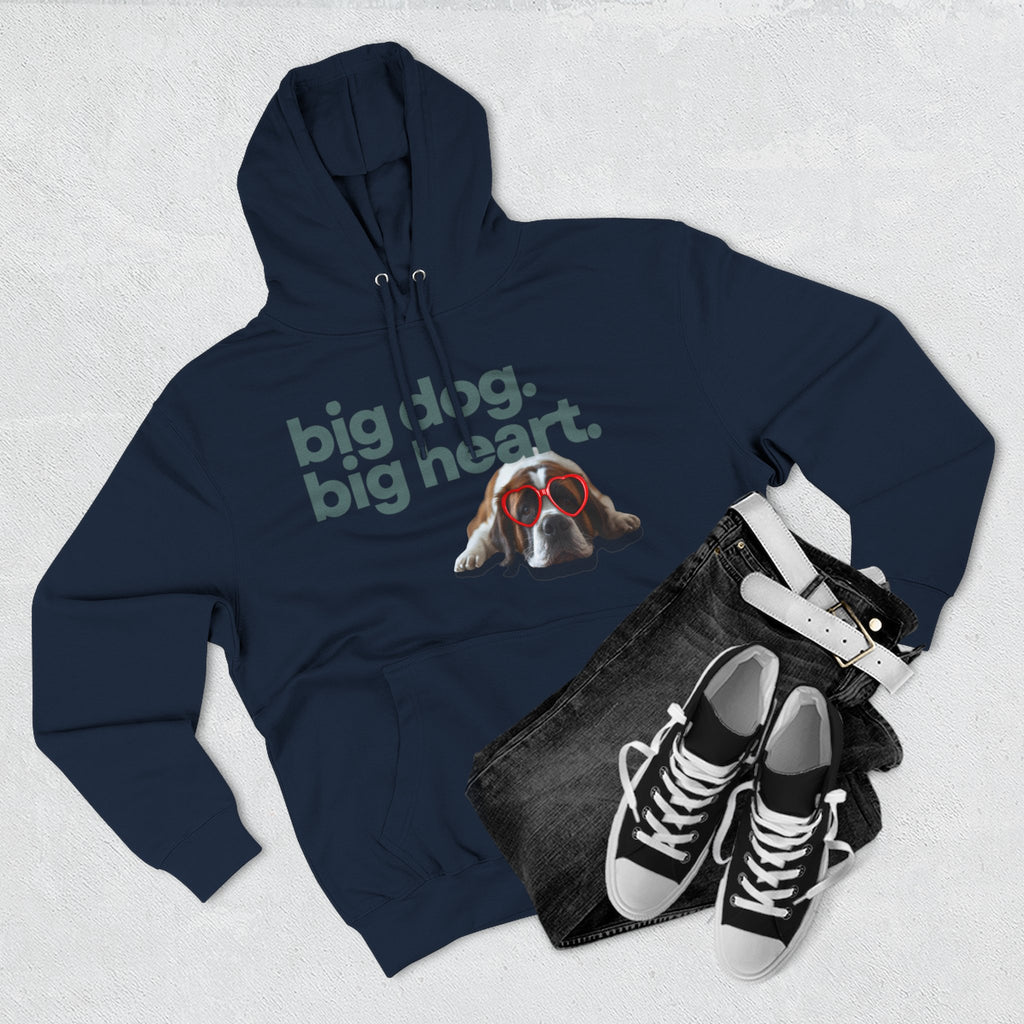 Big Dog, Big Heart-St. Bernard Valentine's Hoodie