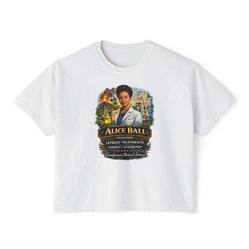 Alice Ball Chemist Tribute Women's Boxy Graphic Tee