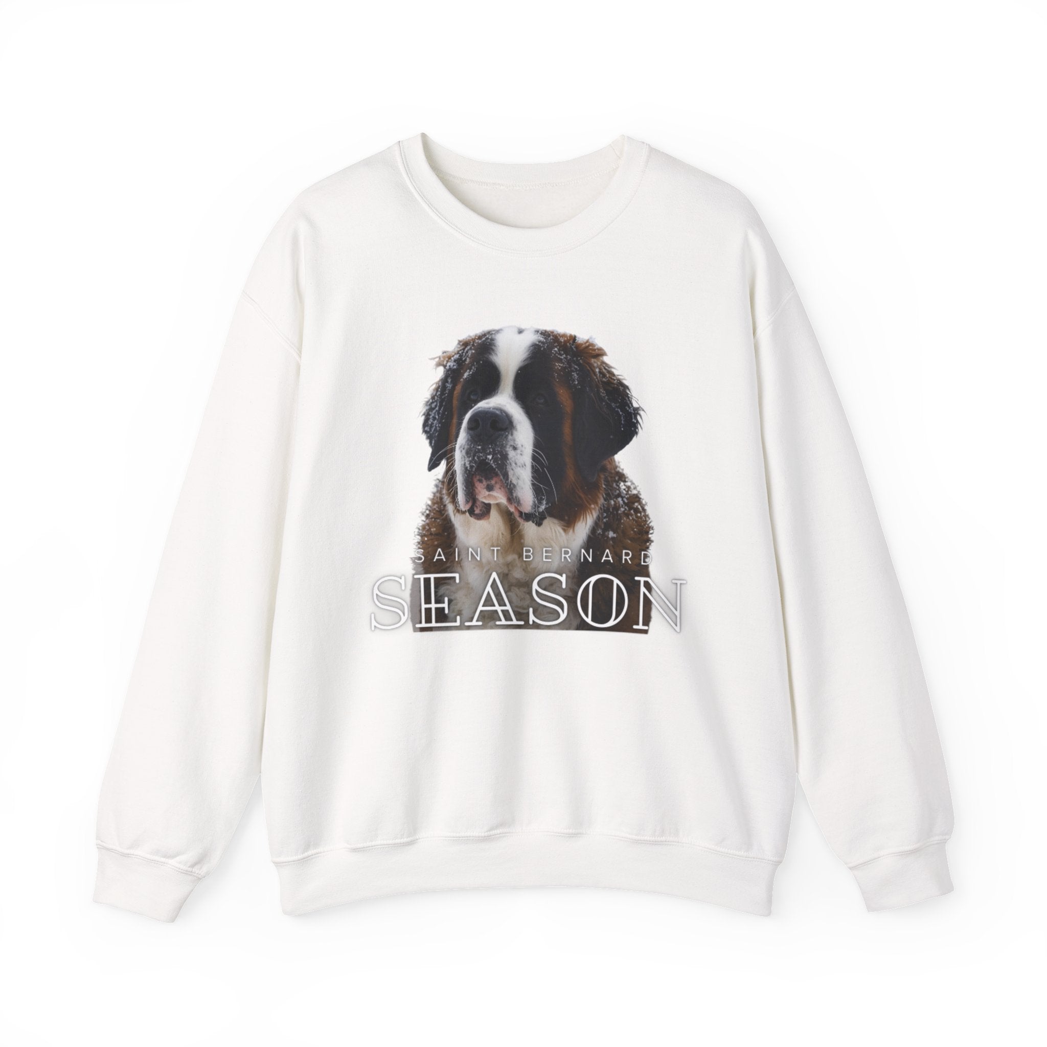 Saint Bernard Season Sweatshirt – Cute Dog Lover Crewneck
