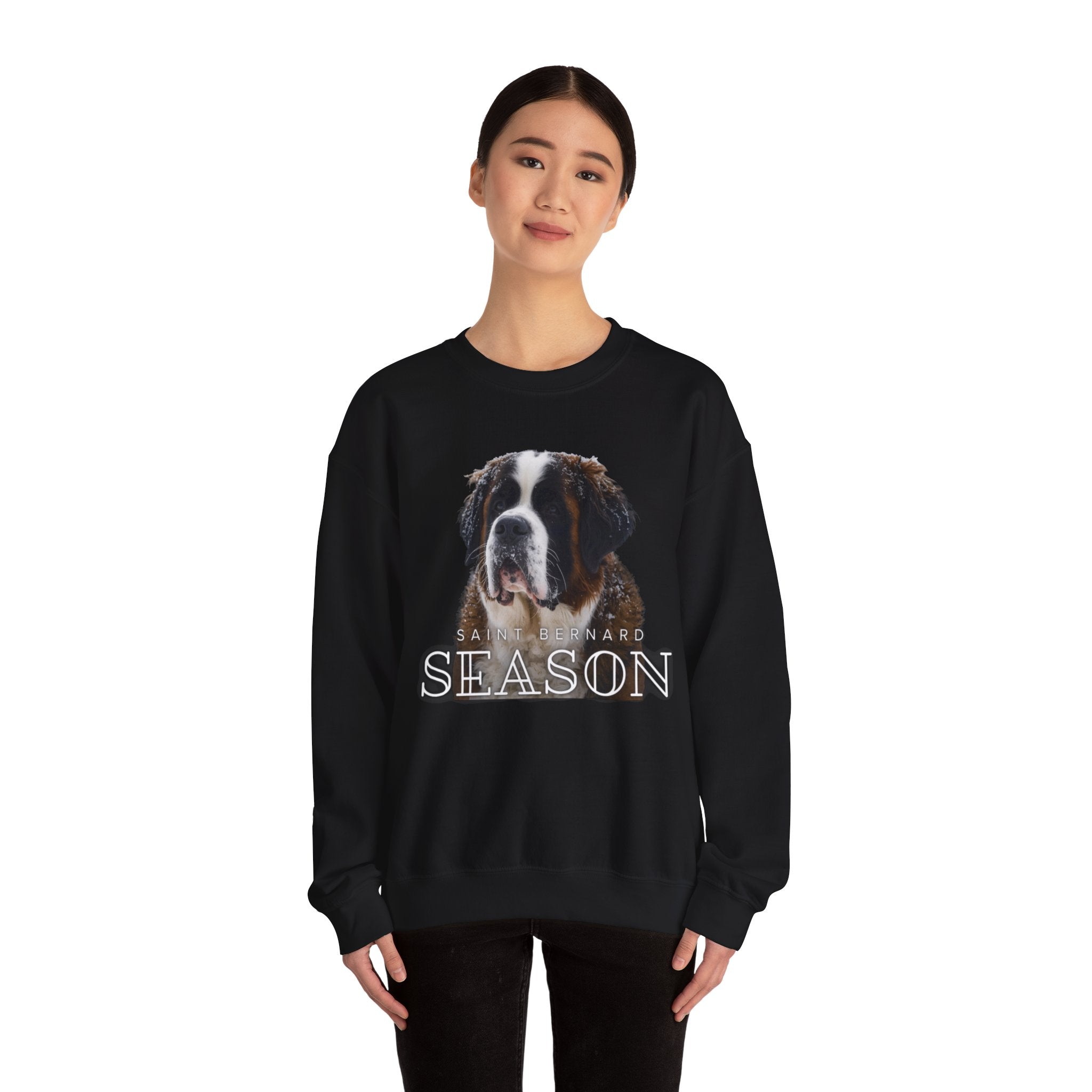 Saint Bernard Season Sweatshirt – Cute Dog Lover Crewneck