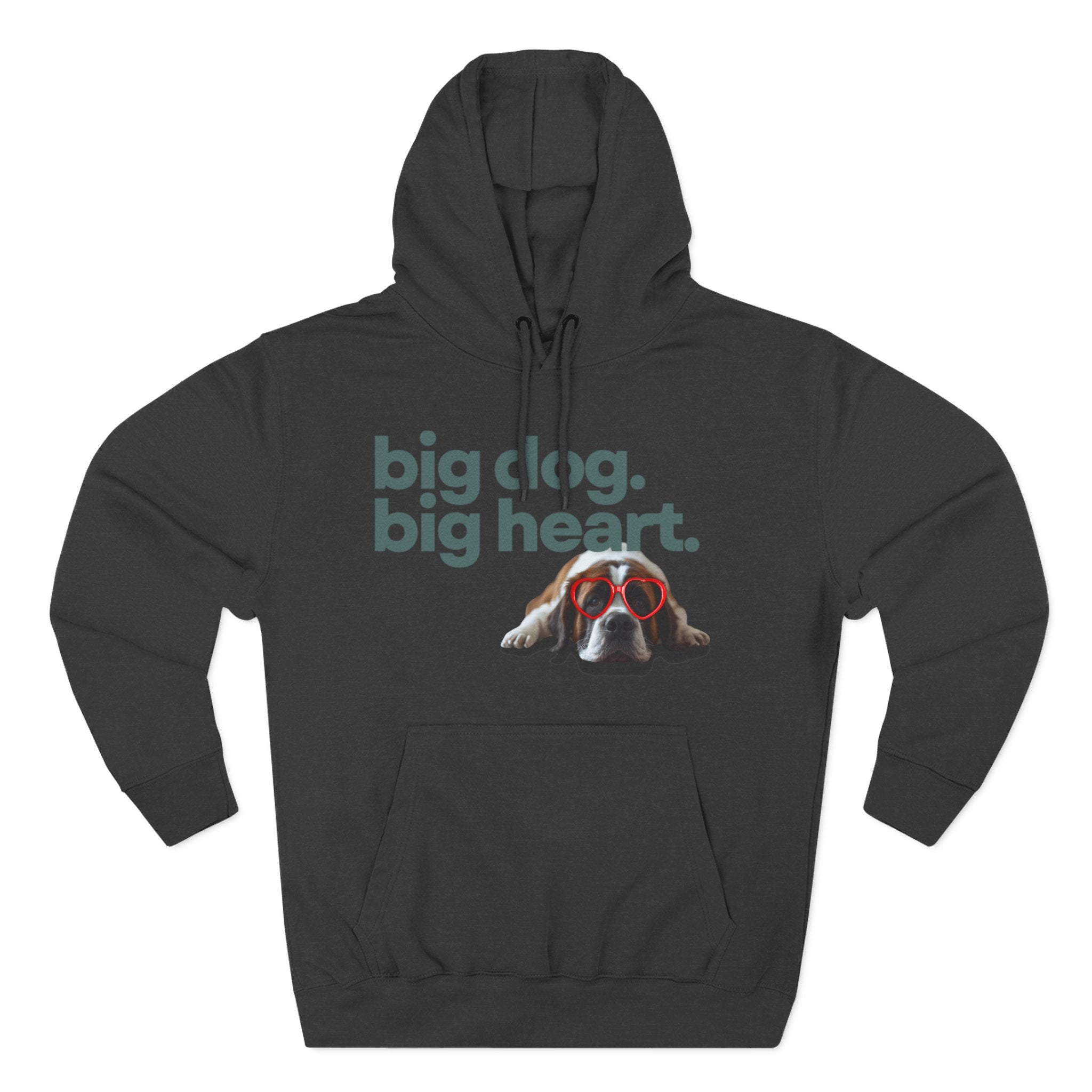 Big Dog, Big Heart-St. Bernard Valentine's Hoodie