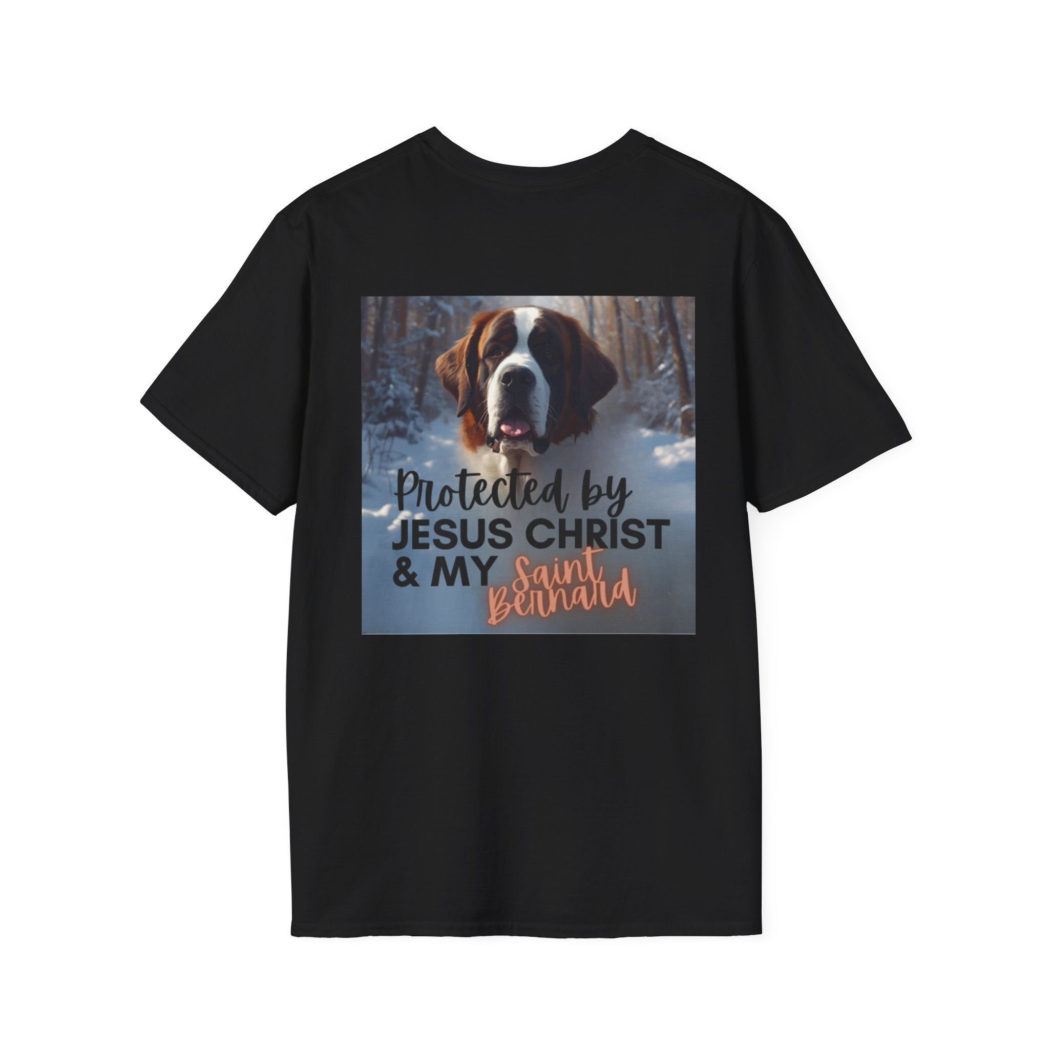 Protected by Jesus Christ & My Saint Bernard T-Shirt