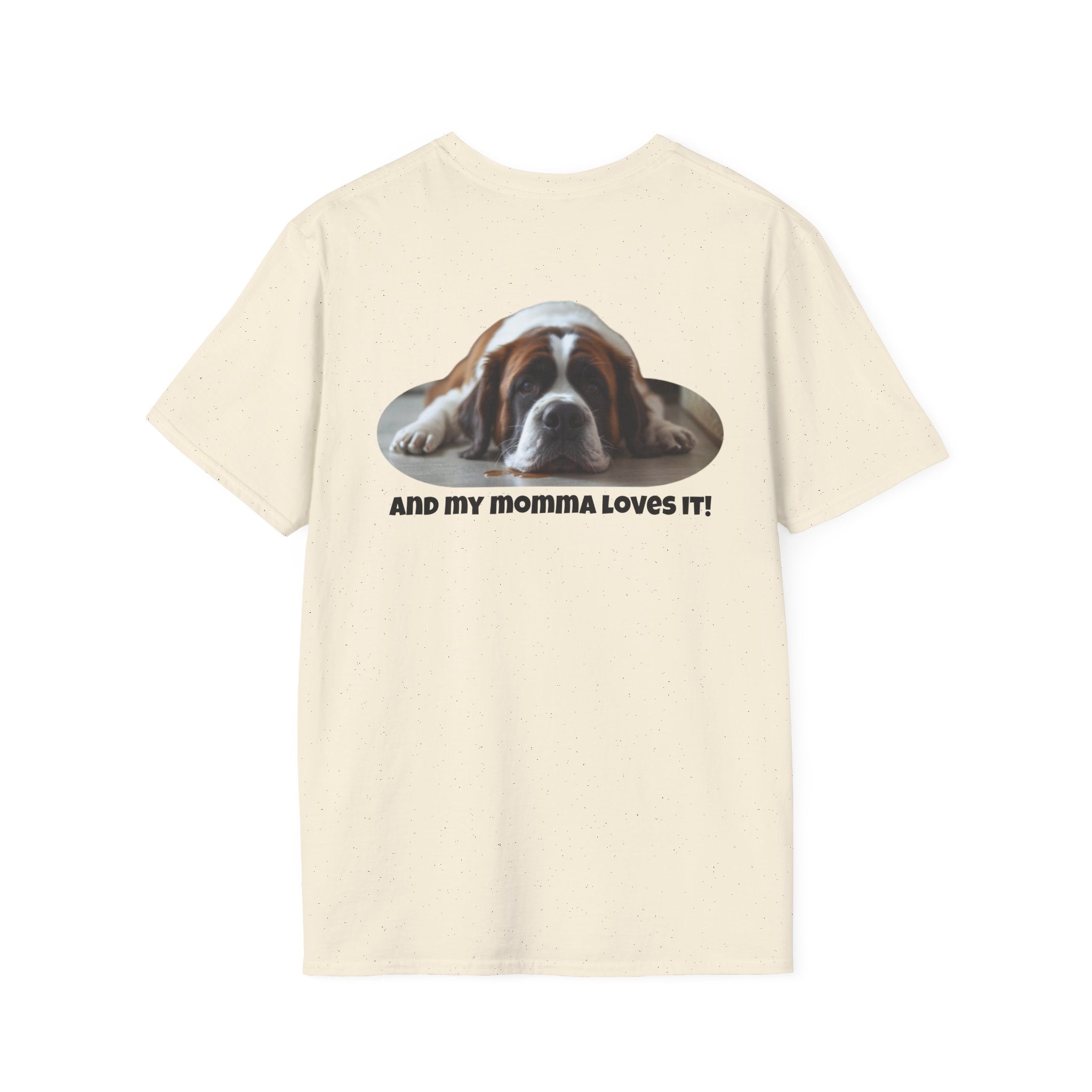 Saint Bernard This Is My Happy Face T-Shirt | Dog Mom Tee