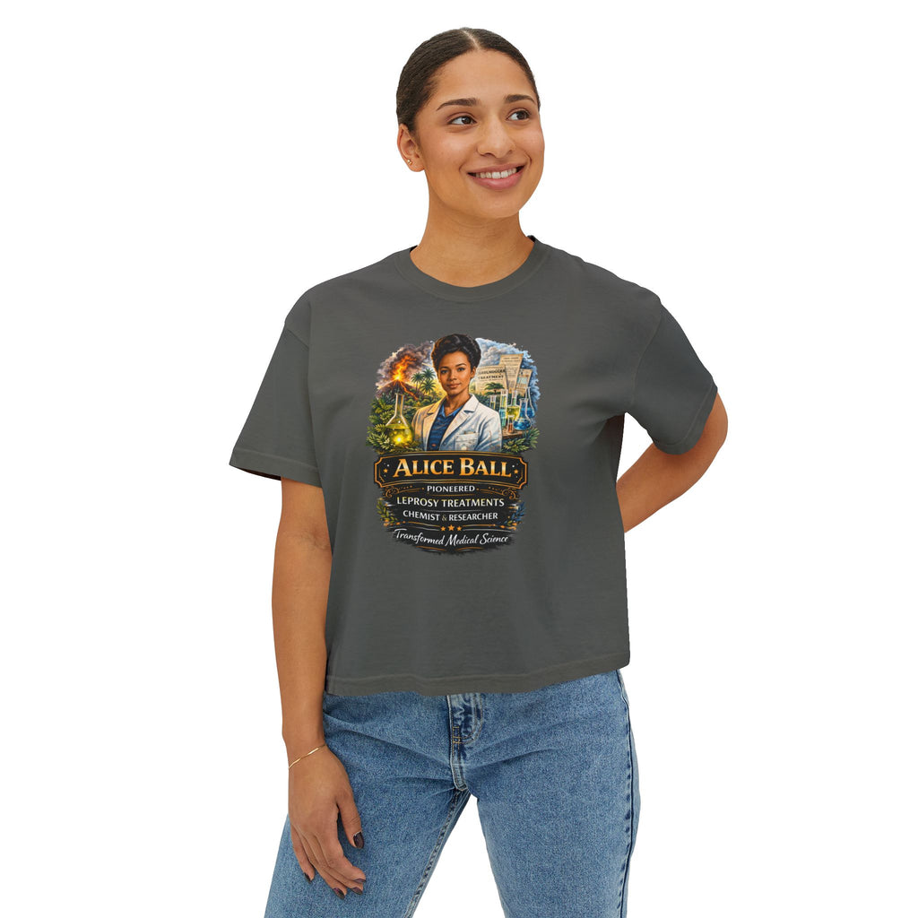 Alice Ball Chemist Tribute Women's Boxy Graphic Tee
