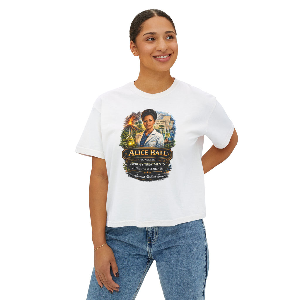 Alice Ball Chemist Tribute Women's Boxy Graphic Tee
