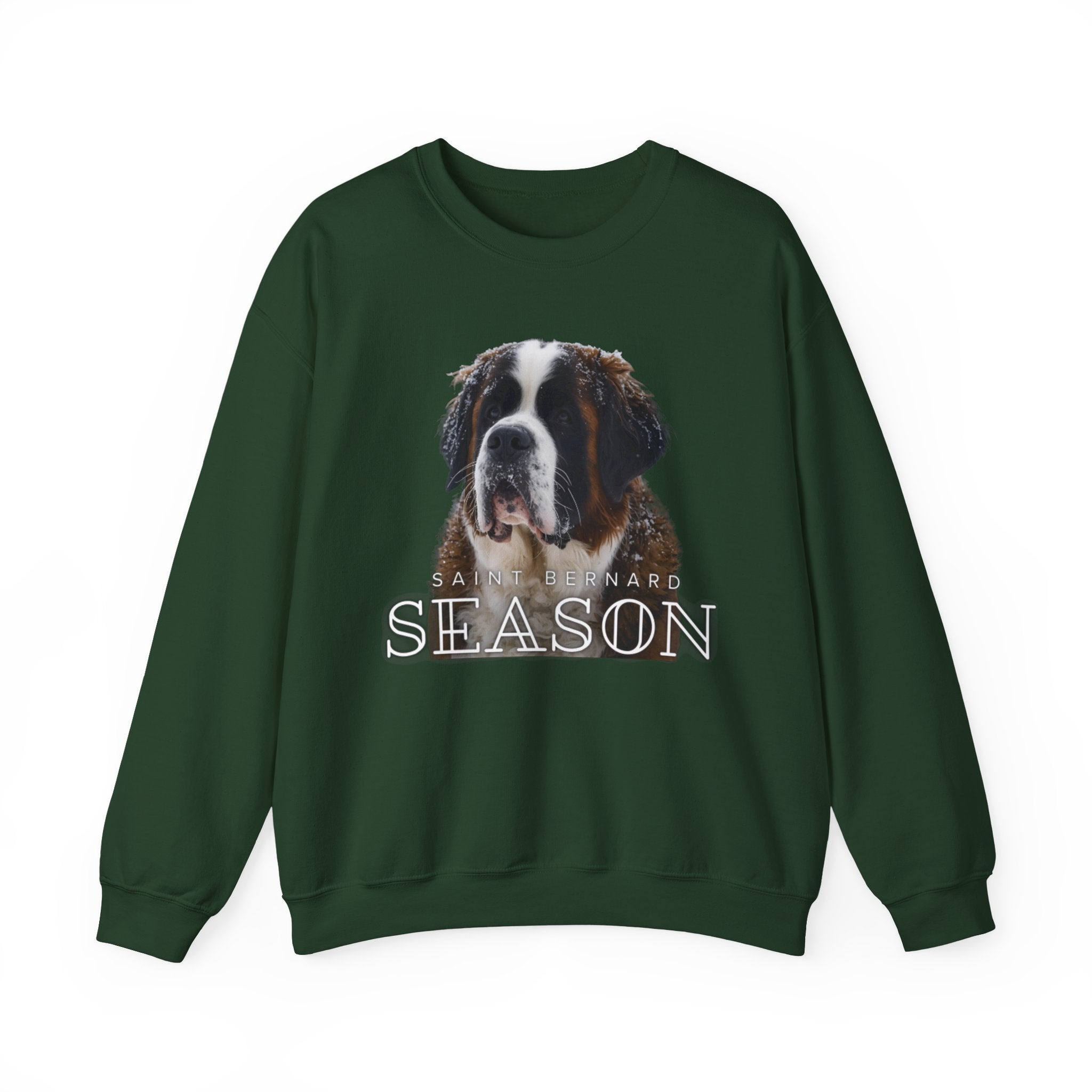 Saint Bernard Season Sweatshirt – Cute Dog Lover Crewneck