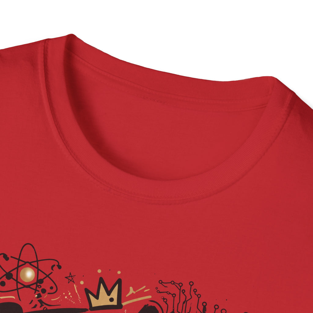 Adult STEMinist Graffiti T-Shirt — Feminist Science Design for Women in STEM